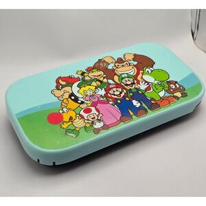 Nintendo Wii U GamePad Black WUP-010 w/ Super Mario Hard Cover No Cord UNTESTED